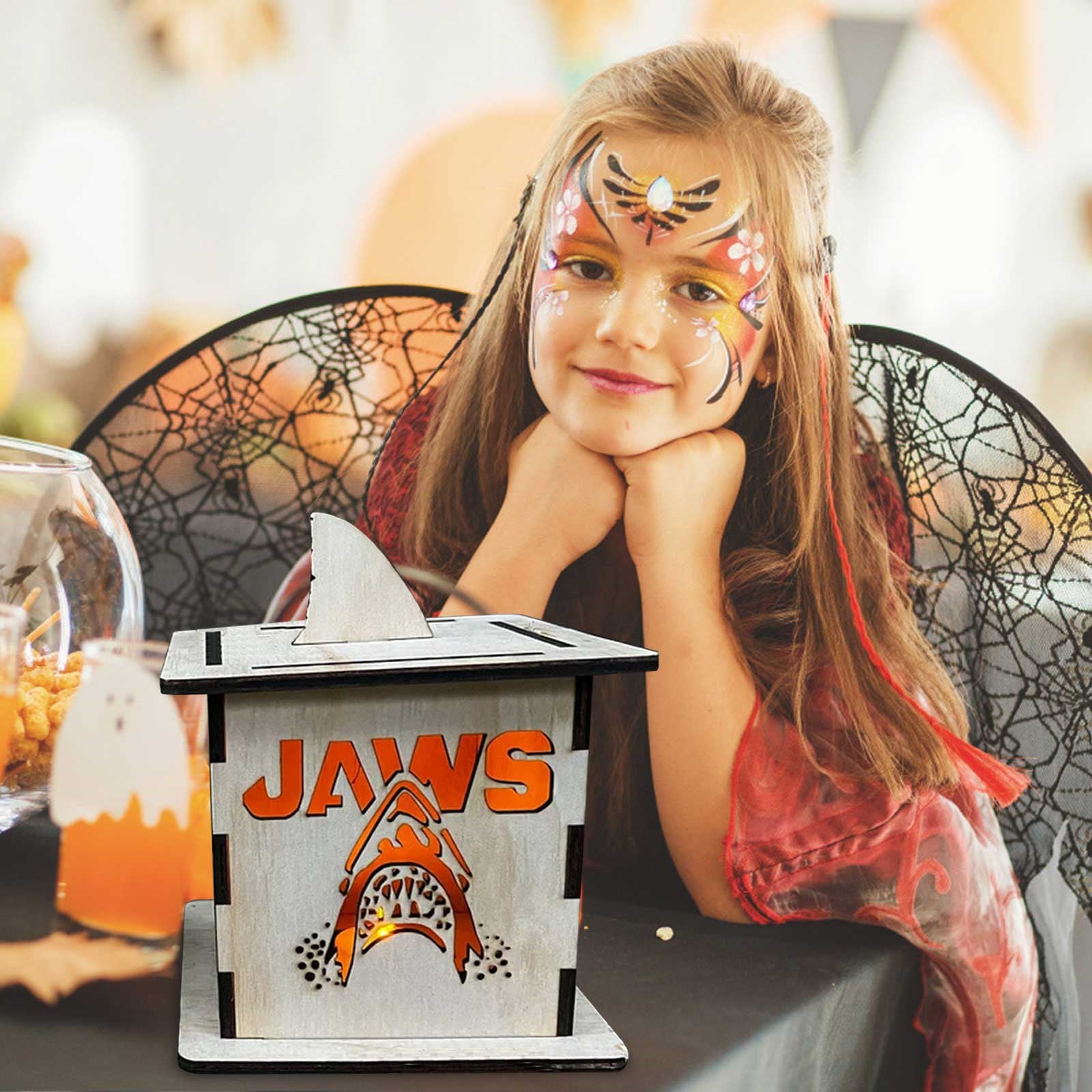 Wooden lantern ornaments Halloween horror character wooden lanterns can be used for Halloween party decorations