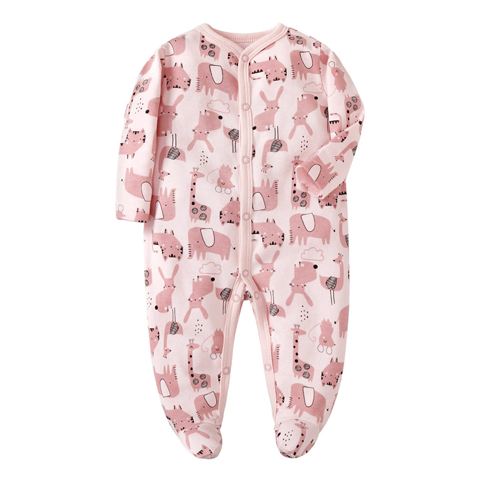Manufacturers wholesale baby jumpsuits with feet and rompers for newborns jumpsuits with farts romper spring and autumn pajamas baby clothes