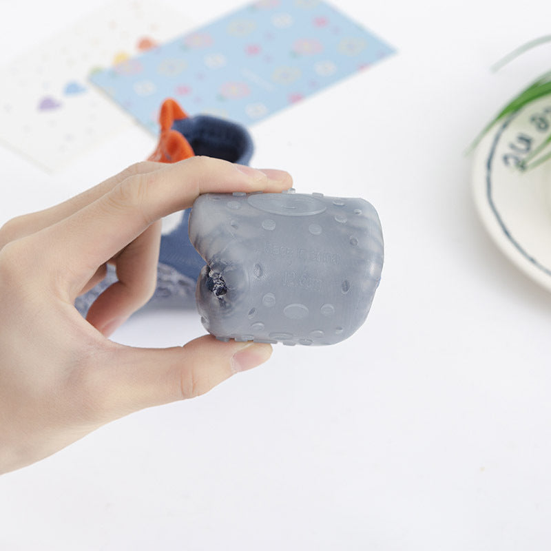 2022 summer mid-tube large mesh animal socks shoes baby indoor non-slip soft bottom socks shoes anti-collision leisure spot