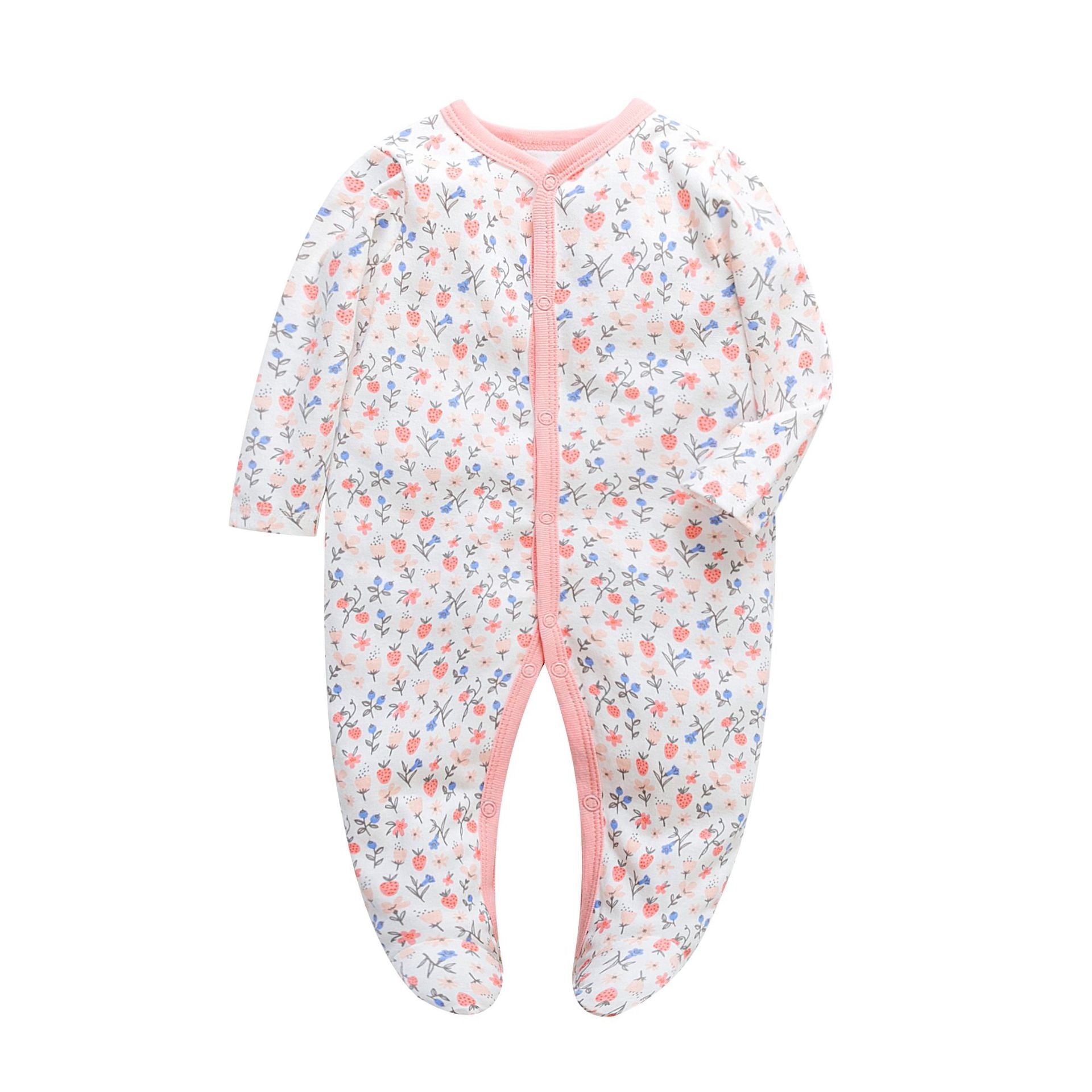 Manufacturers wholesale baby jumpsuits with feet and rompers for newborns jumpsuits with farts romper spring and autumn pajamas baby clothes