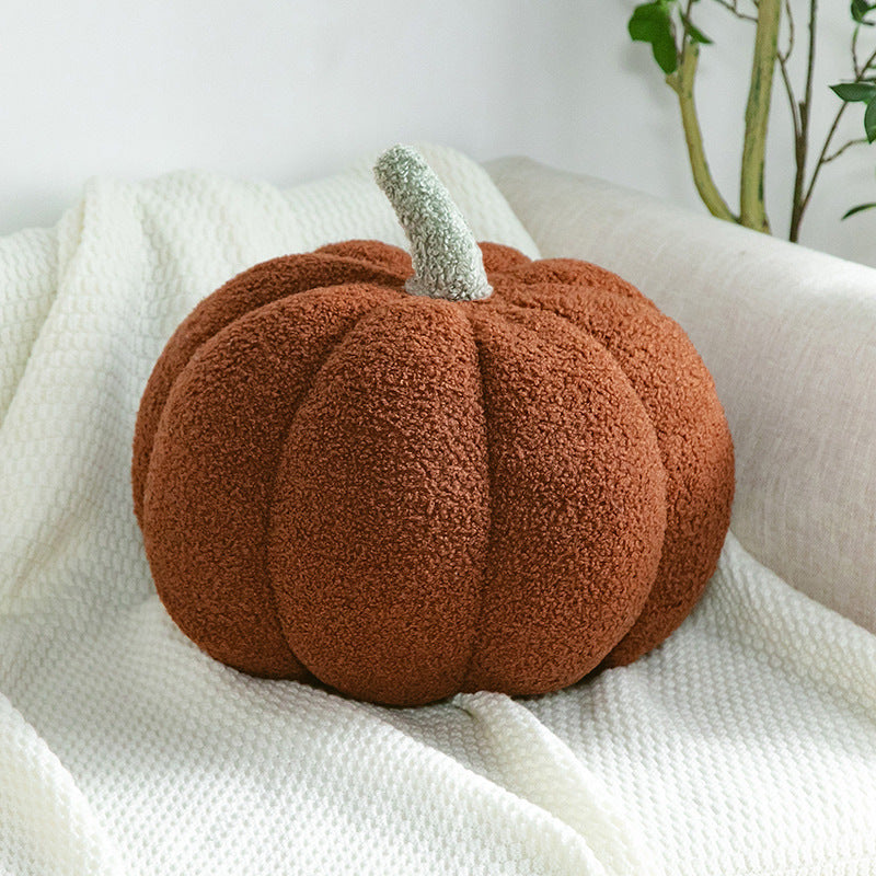 Romantic Macaron Color Teddy Velvet Pumpkin Pillow Cushion Halloween Daily Decorative Ornament Grab Doll Dropshipping