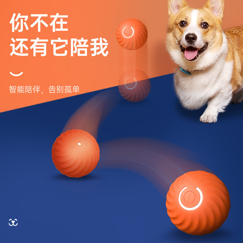 Gravitational jumping ball dog toy bite-resistant ball automatic dog amusement artifact self-entertainment pet electric cat toy
