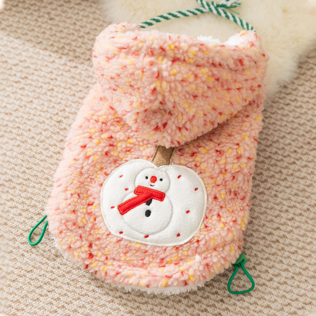 New autumn and winter Korean version dog cute cartoon small and medium-sized dog bear sweatshirt cat Teddy pet dog clothes