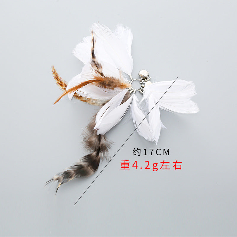 Pet supplies factory wholesale cross-border cat toy stick replacement head DIY large collection interactive self-entertainment cat toy