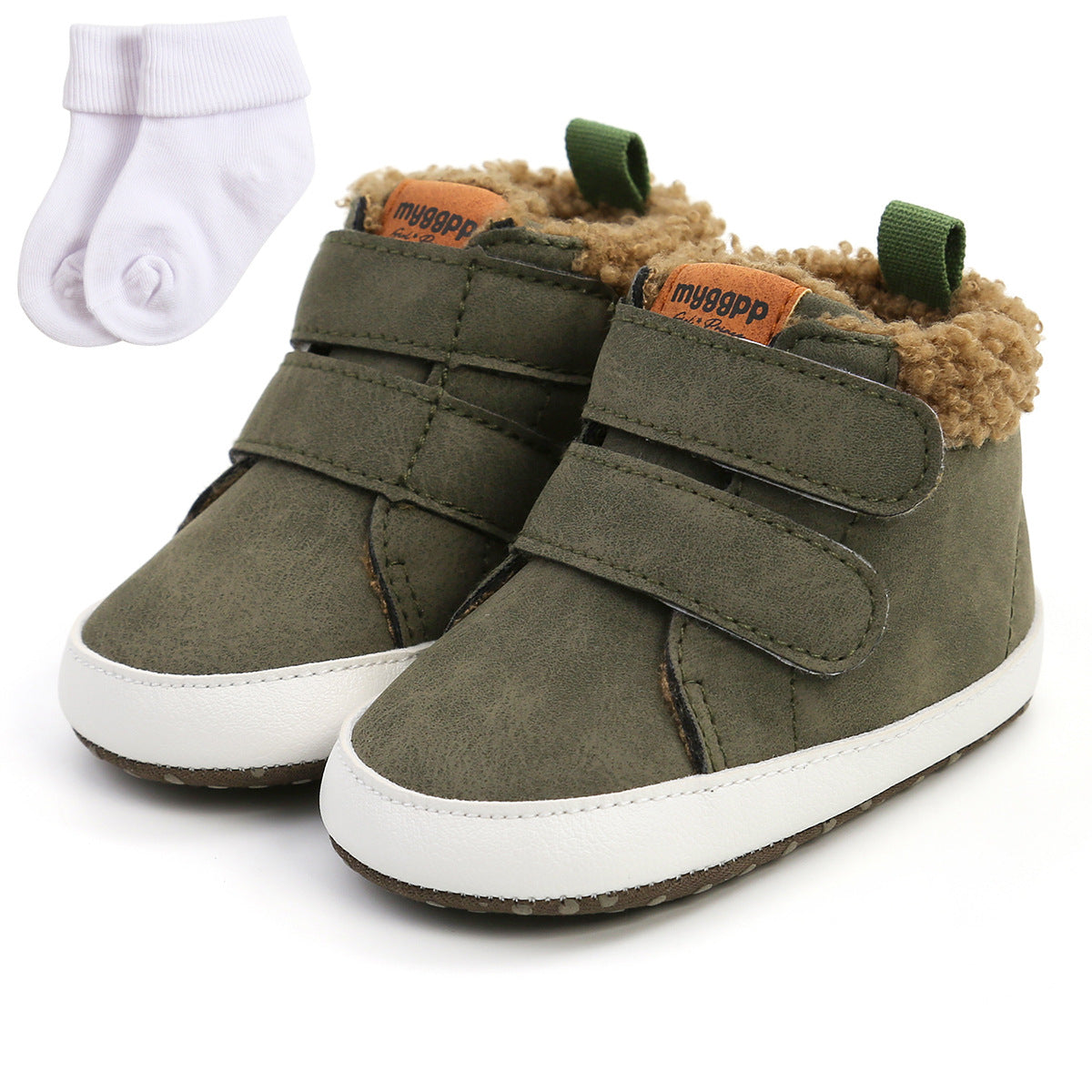 High top autumn and winter baby shoes baby shoes toddler shoes warm shoes M2035