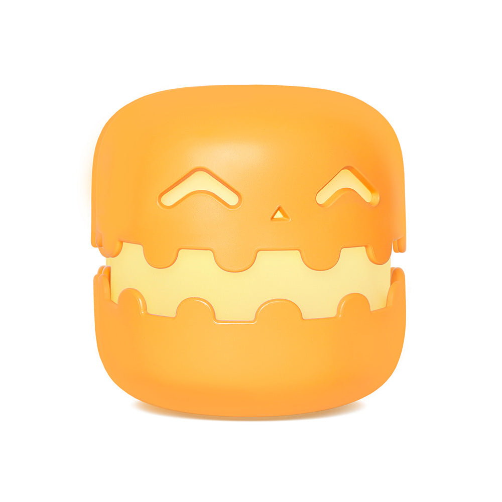 Factory direct sale ghost Halloween pumpkin lantern party decoration rechargeable atmosphere funny gift night light