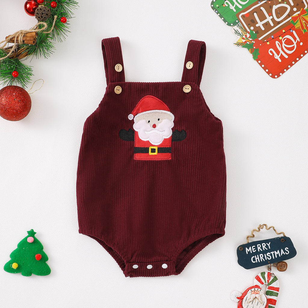 2024 autumn and winter new baby jumpsuits for boys and girls newborn Christmas clothing foreign trade cross-border wholesale