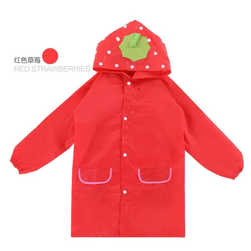 Children's raincoat kindergarten boys and girls baby raincoat primary school students waterproof thick raincoat 0-10 years old