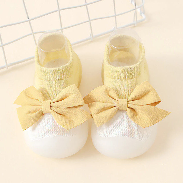 2024 new spring and summer bowknot baby cute girl princess style baby socks shoes baby toddler shoes