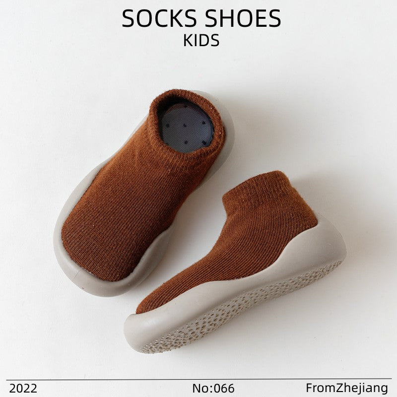 Baby toddler shoes spring and autumn new socks shoes young children children's shoes socks boys and girls floor socks baby socks shoes manufacturers batch