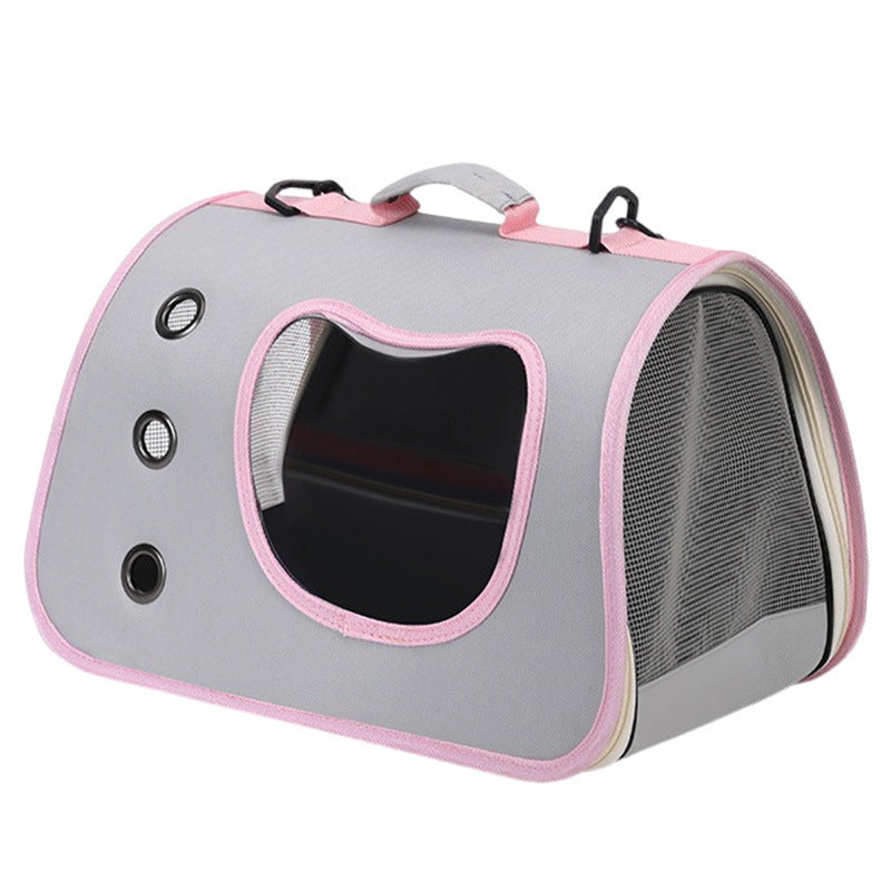 Wholesale cat bag convenient pet folding pet bag cat breathable space capsule single shoulder portable dog backpack