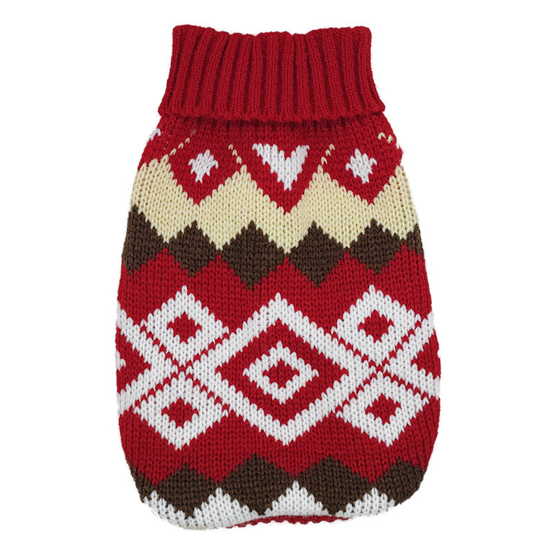 Pet sweater manufacturers in stock Autumn and winter cat and dog clothes Cat and dog sweaters knitted sweaters foreign trade sweaters