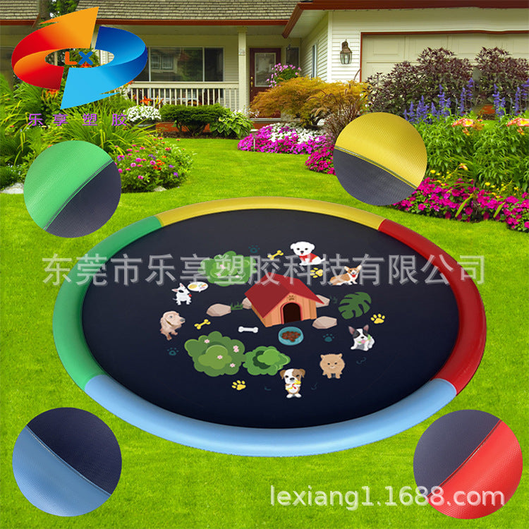 Cross-border spot PVC water spray mat summer outdoor thick non-slip children's pet lawn water spray mat fountain toy