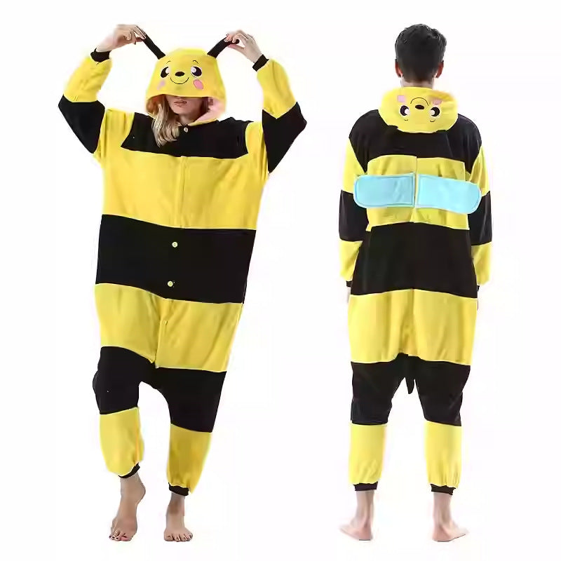 Salamander dragon taming tiger shark lion brown monkey Teletubbies adult cartoon one-piece pajamas Halloween cosp