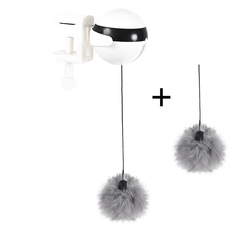Smart pet toy can lift the hair ball cat teaser stick interactive self-hilarious cat electric cat teaser ball YOYO lift ball