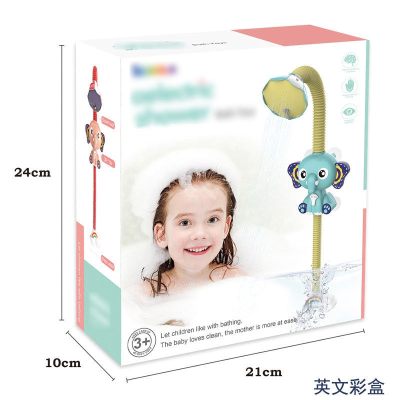 Children's bath toys electric elephant shower cloud spray shower baby bathroom swimming water toys