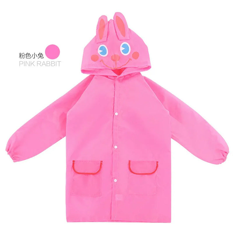 Children's raincoat kindergarten boys and girls baby raincoat primary school students waterproof thick raincoat 0-10 years old