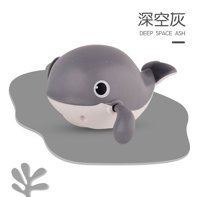 Douyin hot selling children's bathroom water swimming little penguin crab chain cool swim baby bath water toys