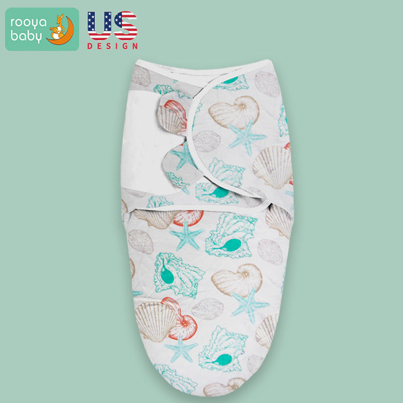 Sleeping bag baby summer pure cotton infant anti-kick is anti-shock baby sleeping bag bag newborn factory spot