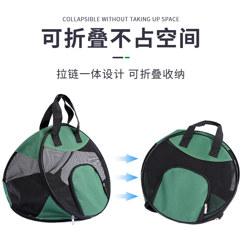 Portable cat bag for going out, portable, triangular, lightweight, portable, breathable, foldable pet bag for cats, dog bag, injection sterilization bag
