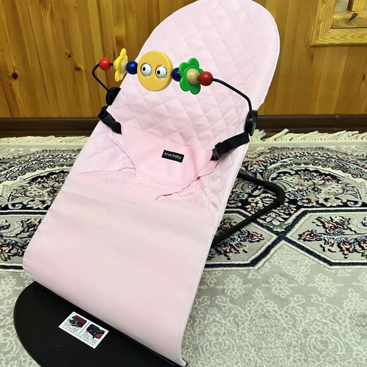 Baby rocking chair soothing cradle chair baby foldable balance rocking chair to coax baby to sleep artifact wholesale