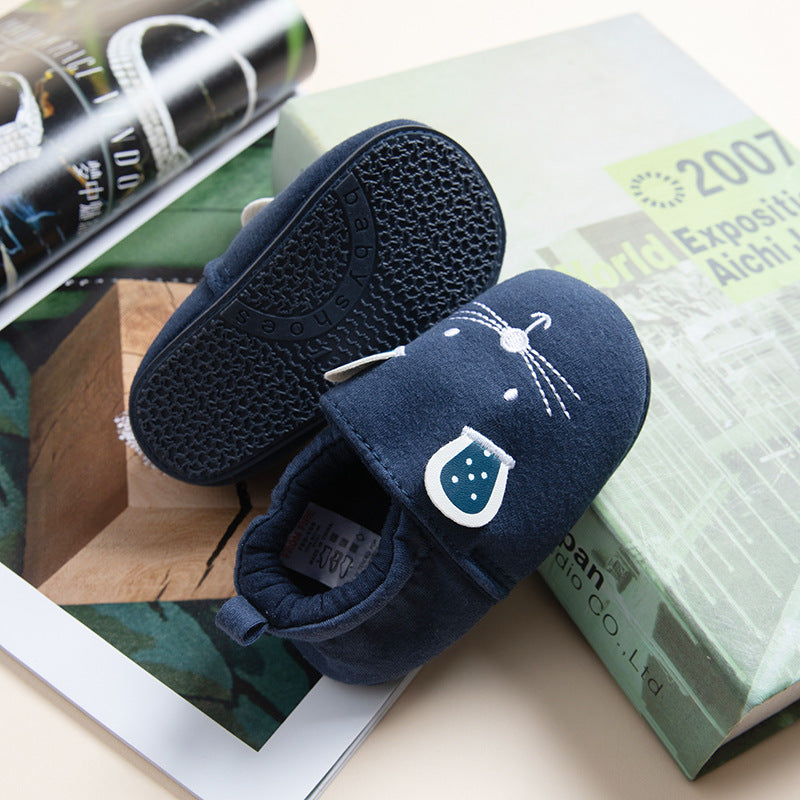 Factory direct sales baby soft sole toddler shoes 0-1-2 years old boys and girls baby shoes fashionable home non-slip baby shoes