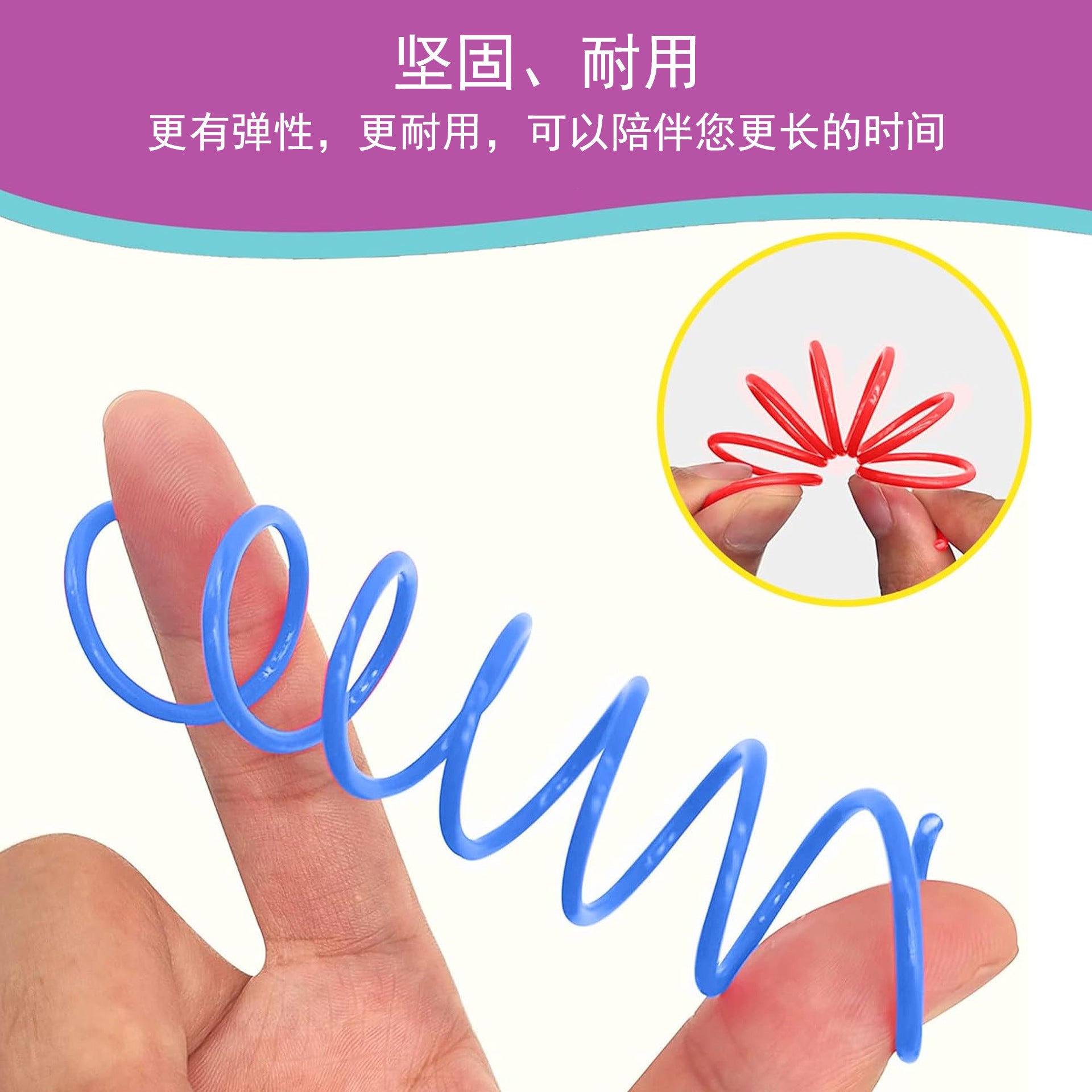 Hot selling kitten spiral coil cat spring cat toy color spring pet toy interactive toy self-hi toy