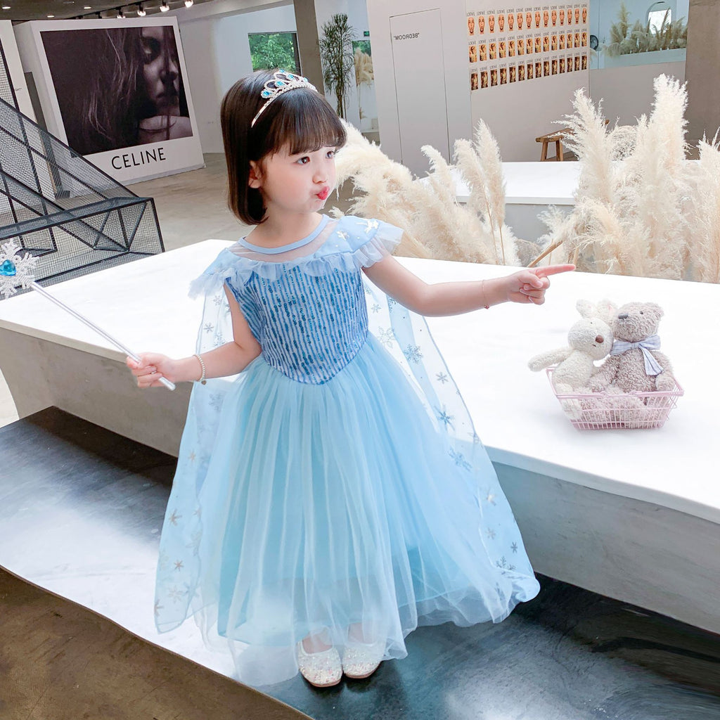 Halloween Frozen Frozen Aisha Princess Dress Elsa Dress Fluffy Dress Girls Dress