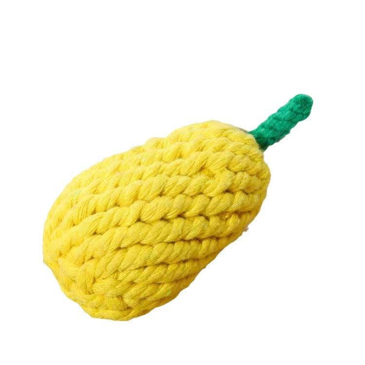 Pet Toy Dog Knot Toy Animal Shape Teeth Gnawing Rope Pomeranian Interactive Pull Tug of War Dog Toy