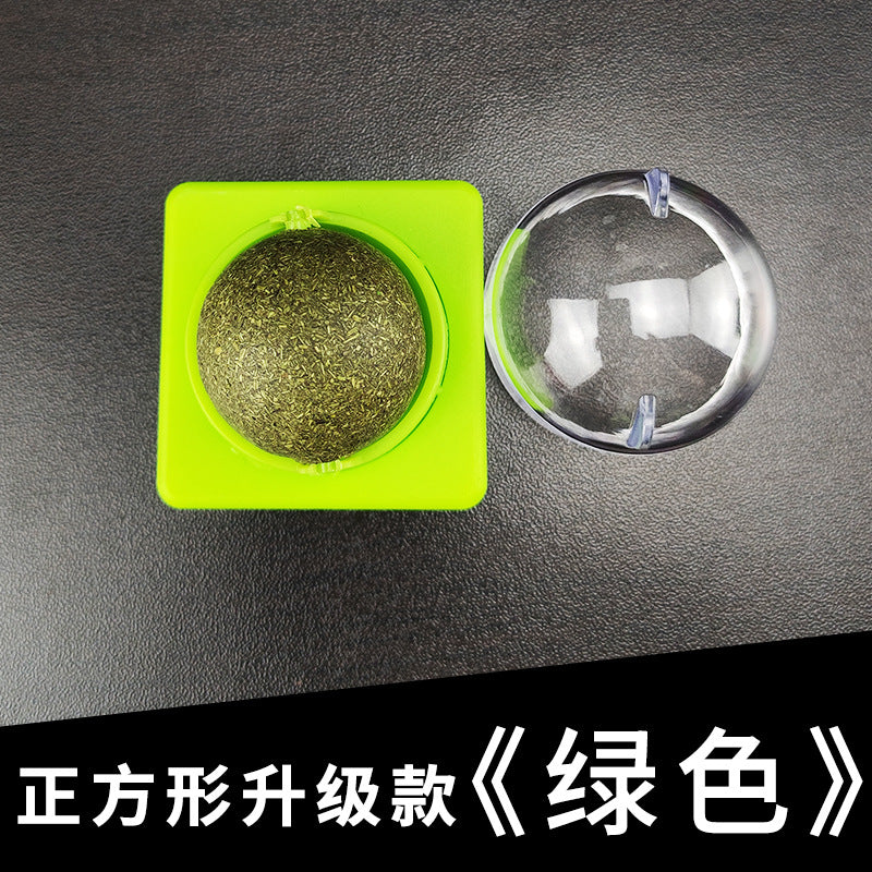 Pet cat toy mint ball cat toy molar stick catnip ball wood Tianjiao catnip toy
