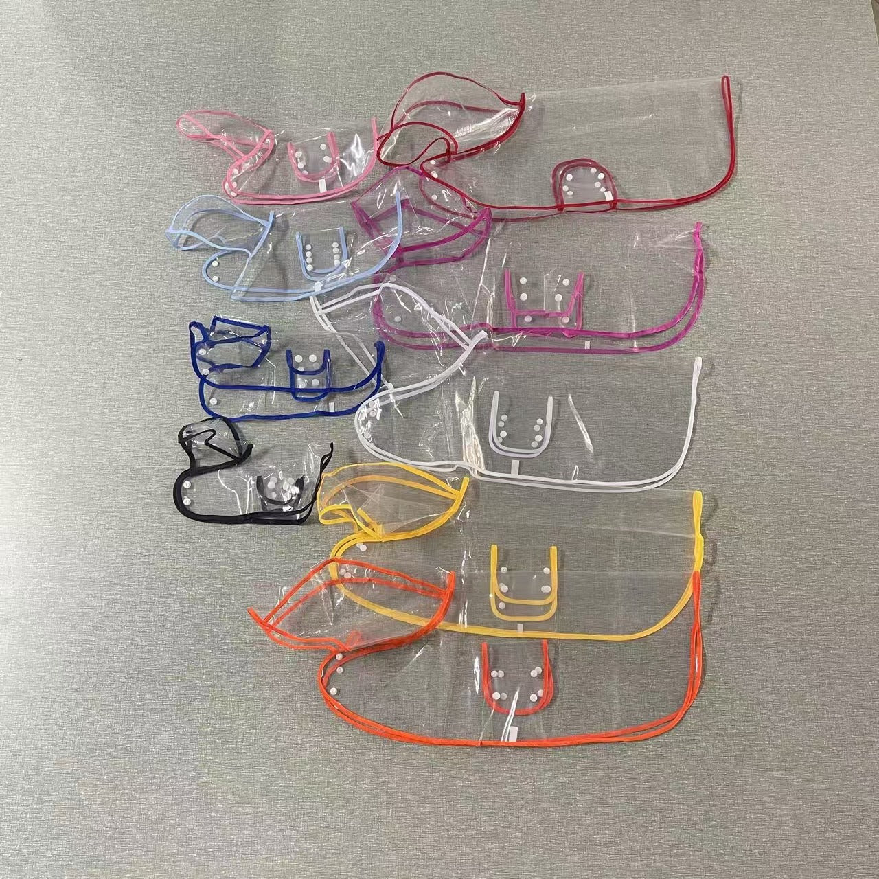 Pet raincoat transparent dog raincoat factory direct wholesale one piece waterproof windproof pet clothes large dog