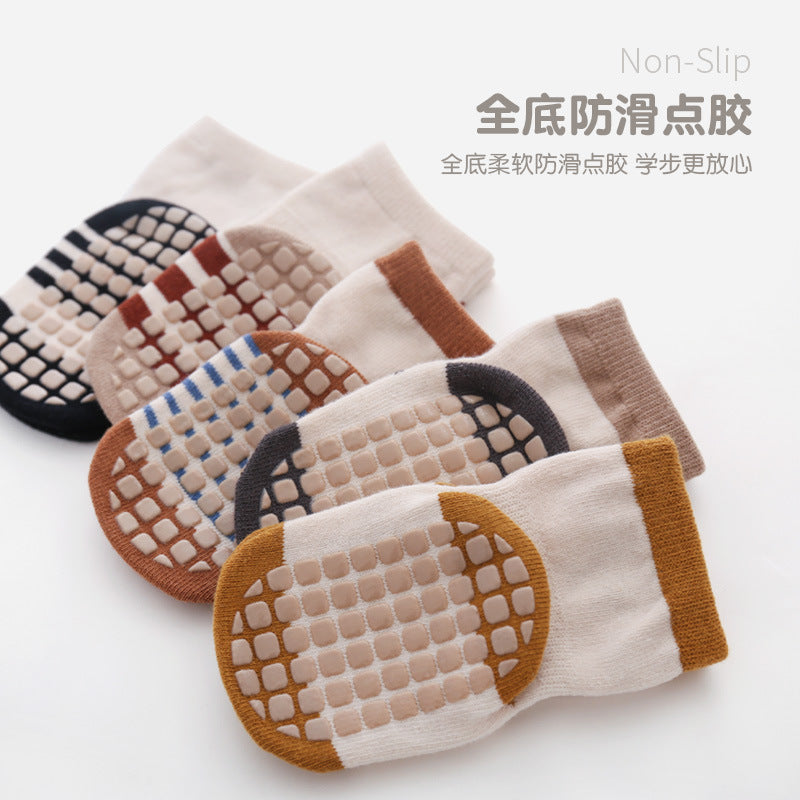 Baby socks spring and autumn thin section 1-3 years old indoor non-slip socks 12 months baby toddler socks children's floor socks