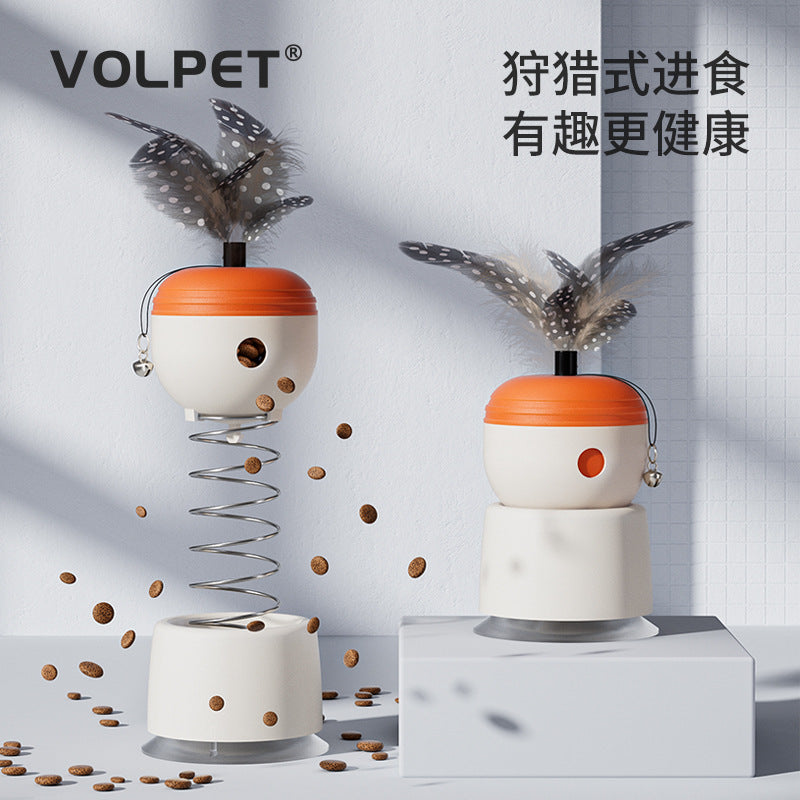 Cross-border new pet toys cat educational leaking toys to relieve boredom suction cup spring cat amusement tool cat amusement toy