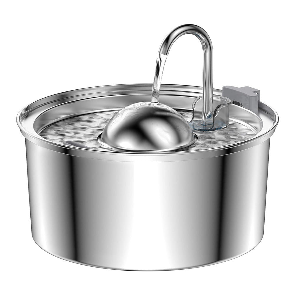 Source factory stainless steel pet smart water dispenser automatic circulation water 3.2L large capacity cat and dog water feeder