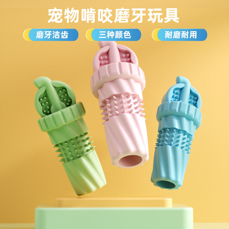 New arrival pet toys wholesale cola cup TPR dog toys chew resistant teething toy supplies set