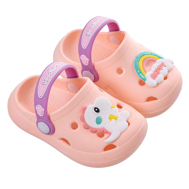 Children's Slippers Summer Girls' Cute Soft Bottom Non-Slip Children's Sandals Children's Infants Baby Hole Shoes Boys