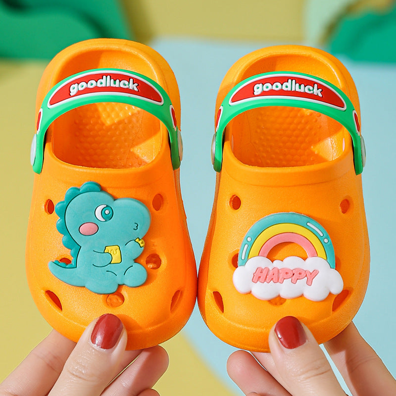 Children's Slippers Summer Girls' Cute Soft Bottom Non-Slip Children's Sandals Children's Infants Baby Hole Shoes Boys