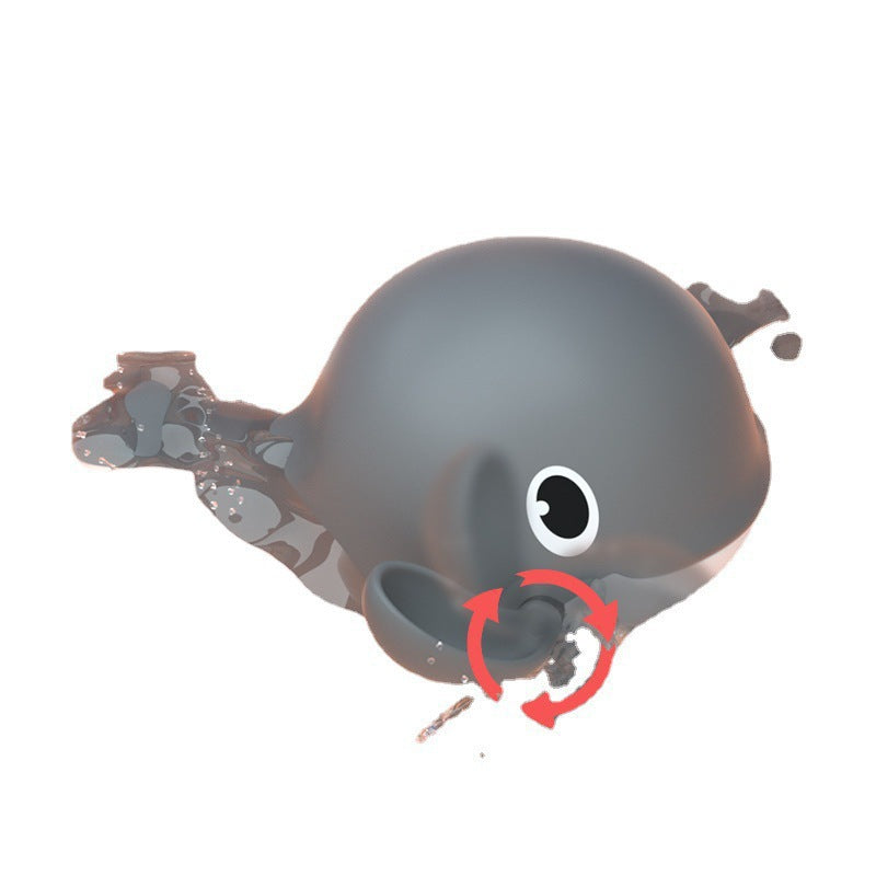 Douyin hot selling children's bathroom water swimming little penguin crab chain cool swim baby bath water toys