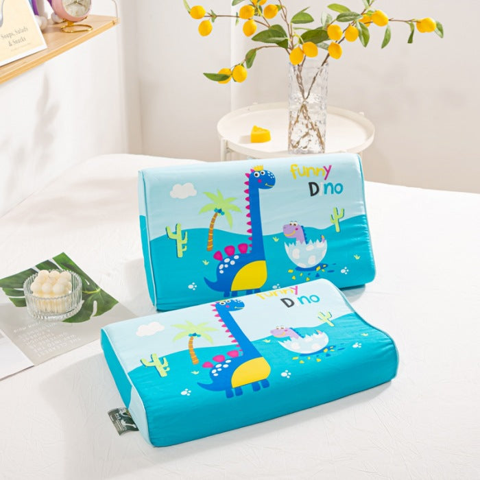 Thai children's natural latex pillow Class A cartoon pure cotton baby pillow core single student dormitory pillow wholesale