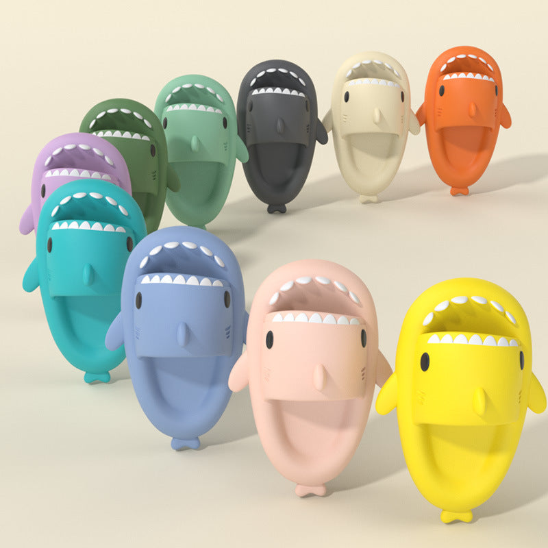 Children's sandals and slippers summer thick bottom second generation shark EVA slippers home children parent-child non-slip soft bottom baby sandals