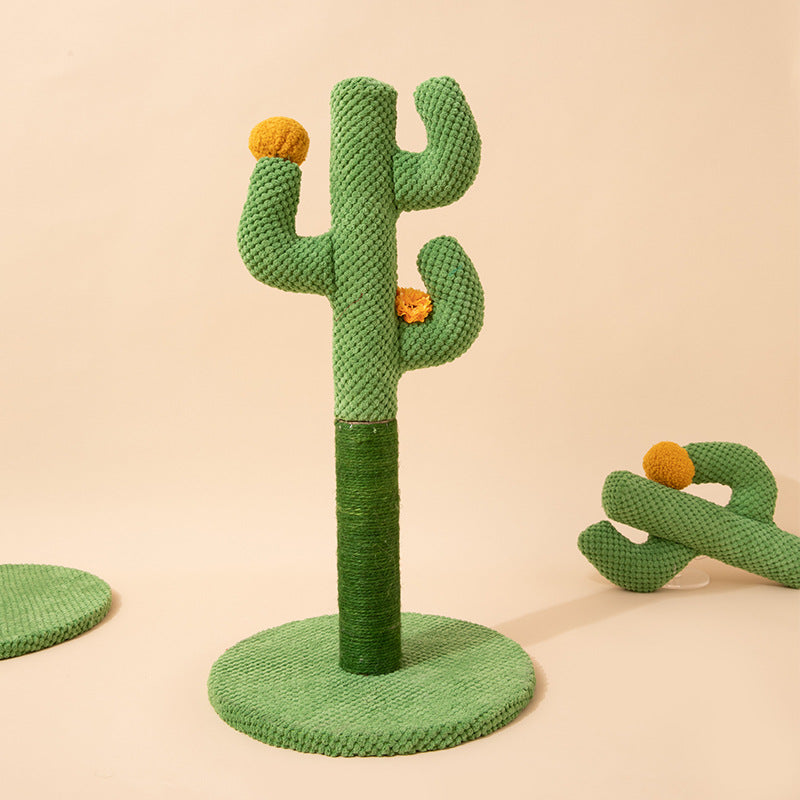 Cross-border cactus cat scratching board sisal cat scratching post pet cat climbing frame cat toy supplies claw scratching
