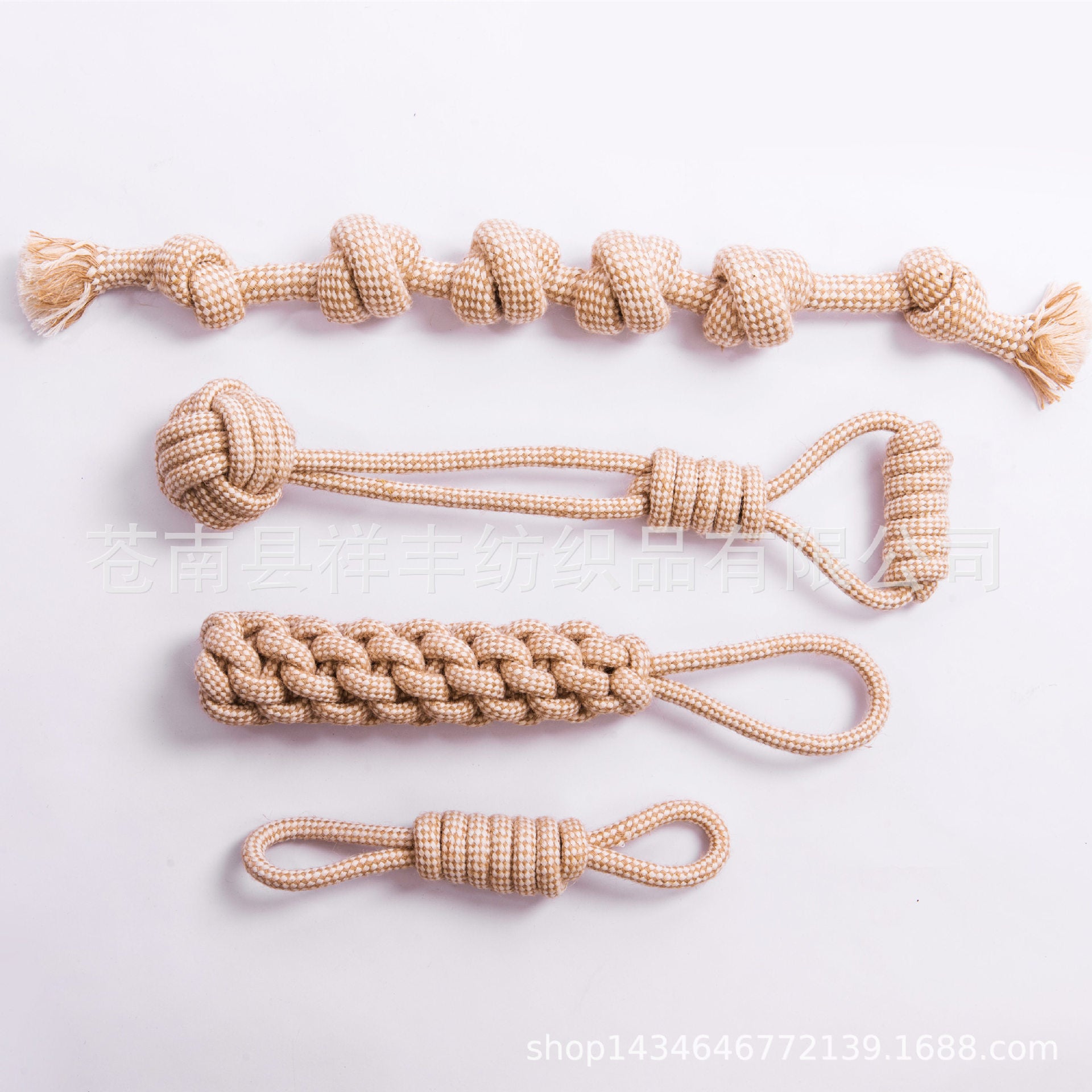 Amazon hot selling pet toy ball cross-border toy decompression toy set cotton and linen dog manufacturer wholesale