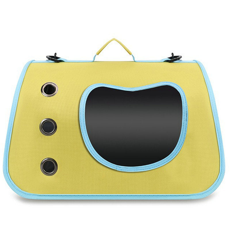 Wholesale cat bag convenient pet folding pet bag cat breathable space capsule single shoulder portable dog backpack