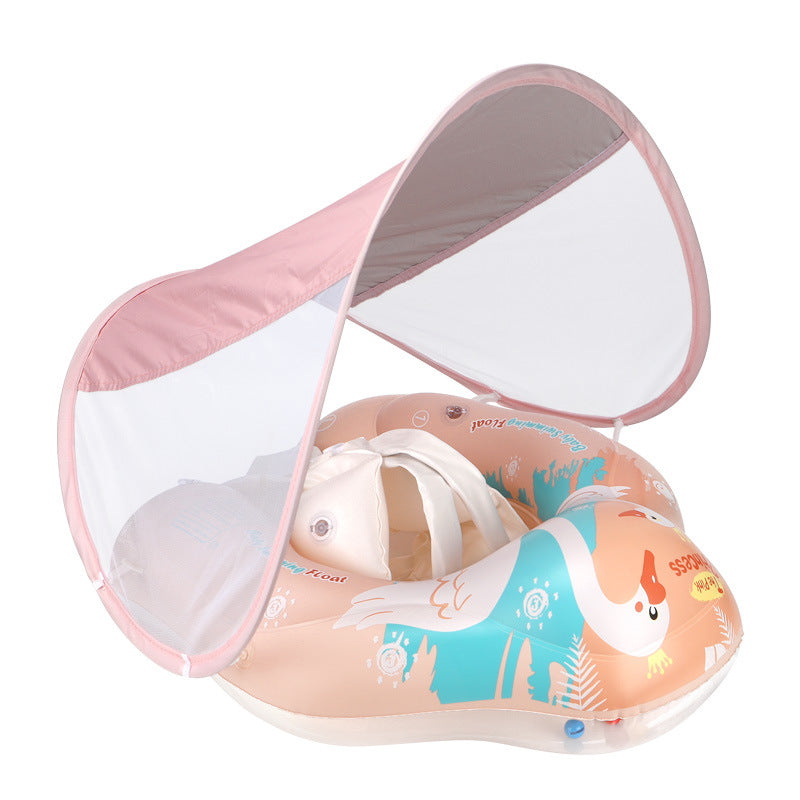Swimbobo baby swimming ring prone ring pink children's swimming ring underarm ring outdoor sun protection cross-border