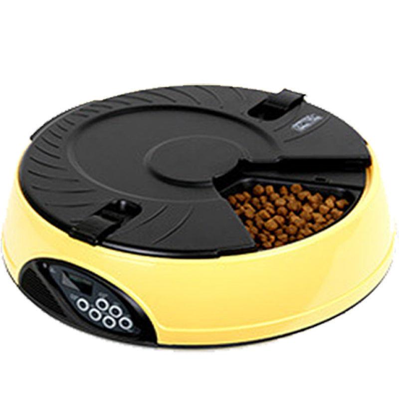 Six-meal automatic feeder with fixed time and quantity Amazon home smart feeding machine pet cat and dog food bowl and food box