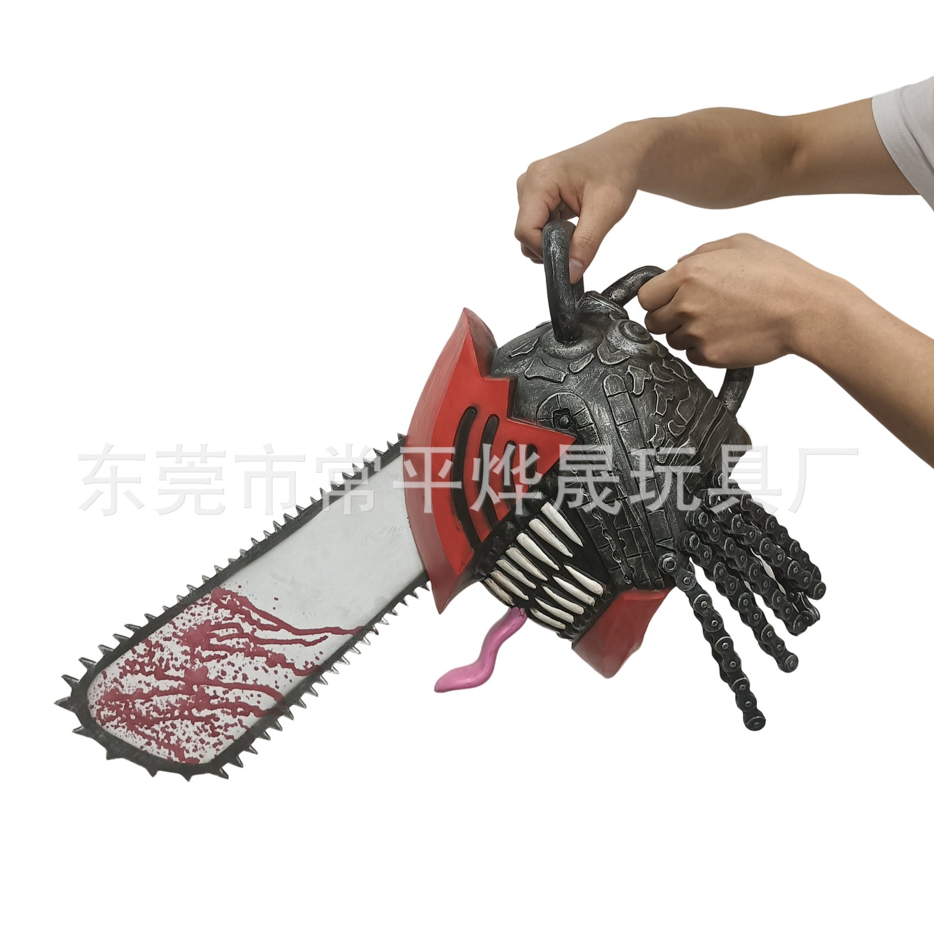 Cross-border new anime chainsaw mask spot horror Pochita Denji helmet Halloween character
