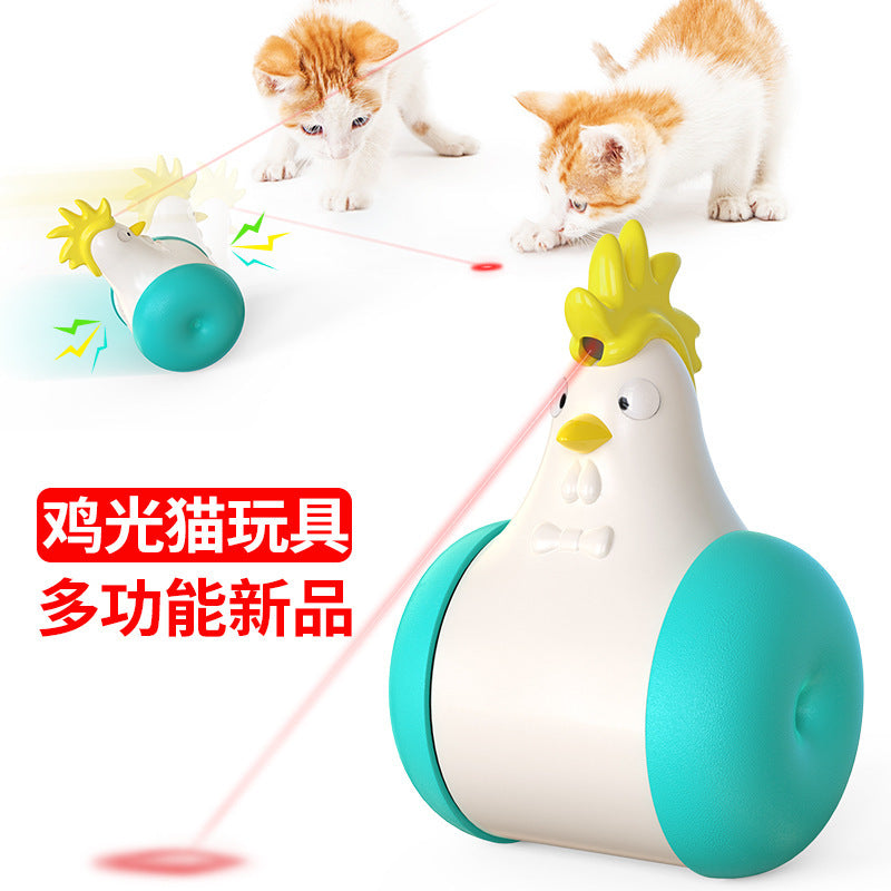 Pet supplies Amazon's new product explosion model electric vocal tumbler laser infrared ray tease cat toy