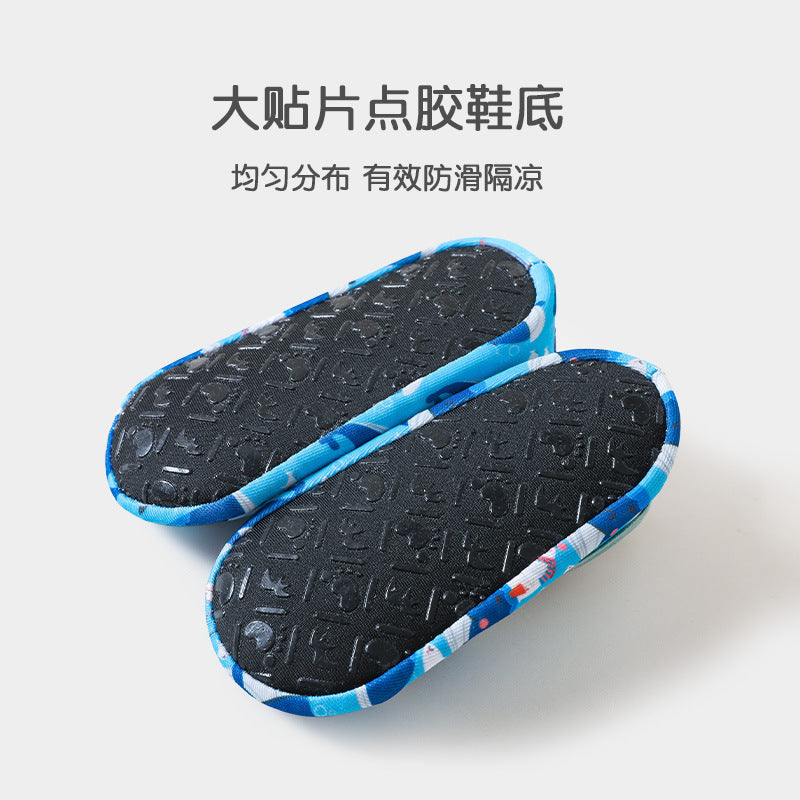 Spring and summer non-slip toddler shoes baby floor shoes baby shoes mesh a type three-year-old children socks nylon boat socks