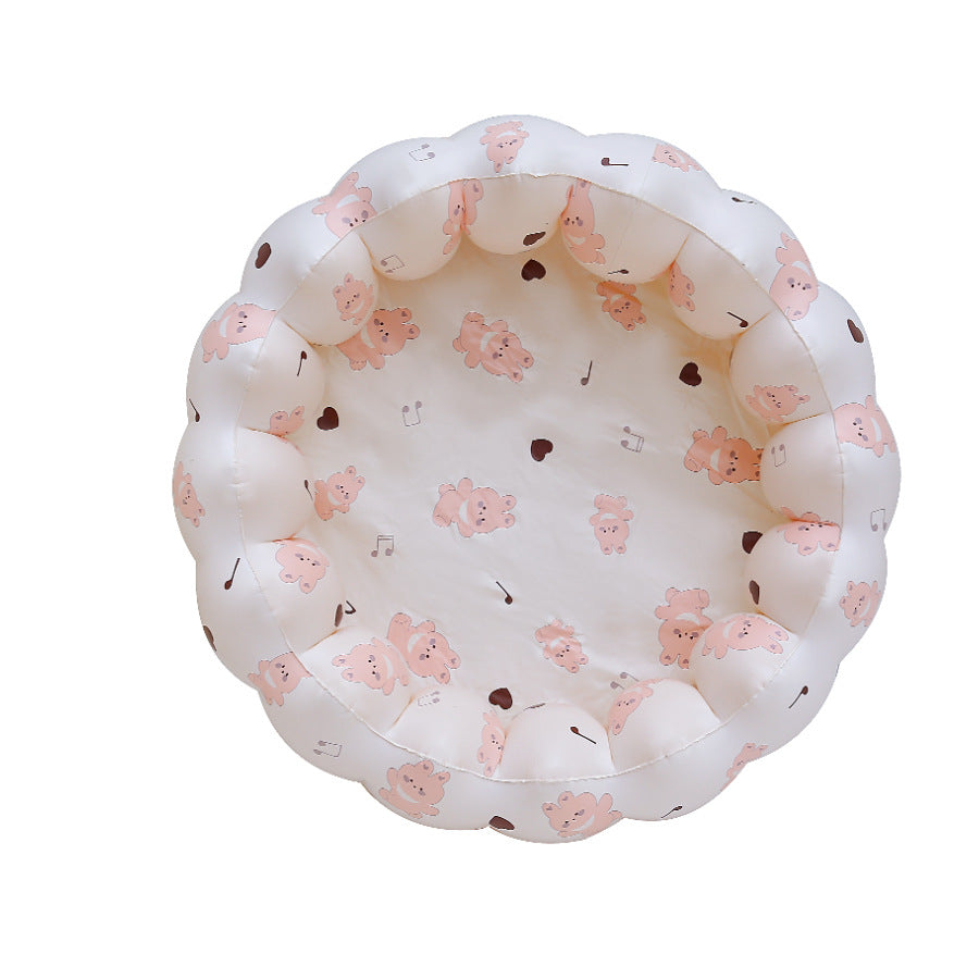 Wanmei ins Danish retro striped inflatable swimming pool baby dinosaur pool thickened home ocean ball pool