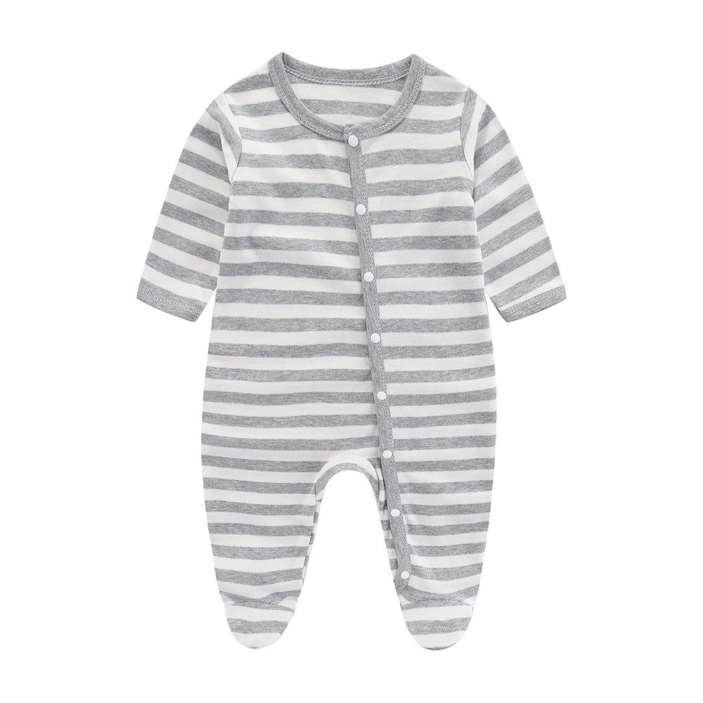 Newborn baby clothes newborn pure cotton pajamas romper spring and autumn baby monk clothes summer baby jumpsuit